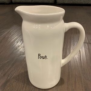 RAE DUNN ‘pour’ PITCHER. BRAND NEW.